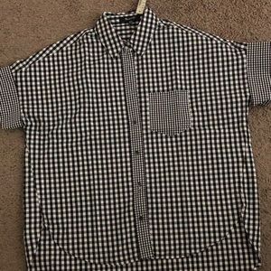 Madewell Gingham-Play Button-Down Shirt